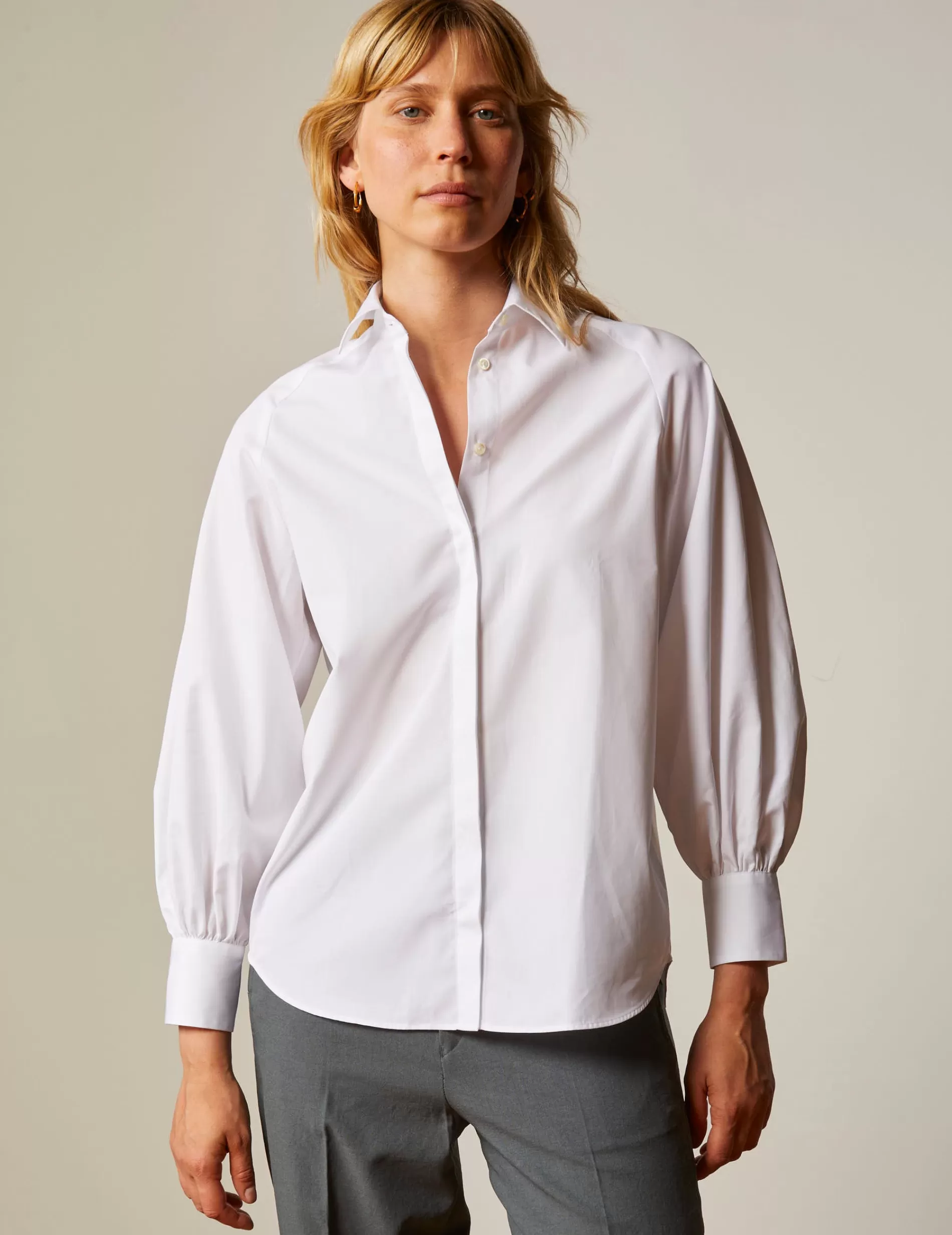 Figaret Paris Colors And Patterns·Plain Shirts | Colors And Patterns·White Shirts | Chemise Oversize Cassie Blanche