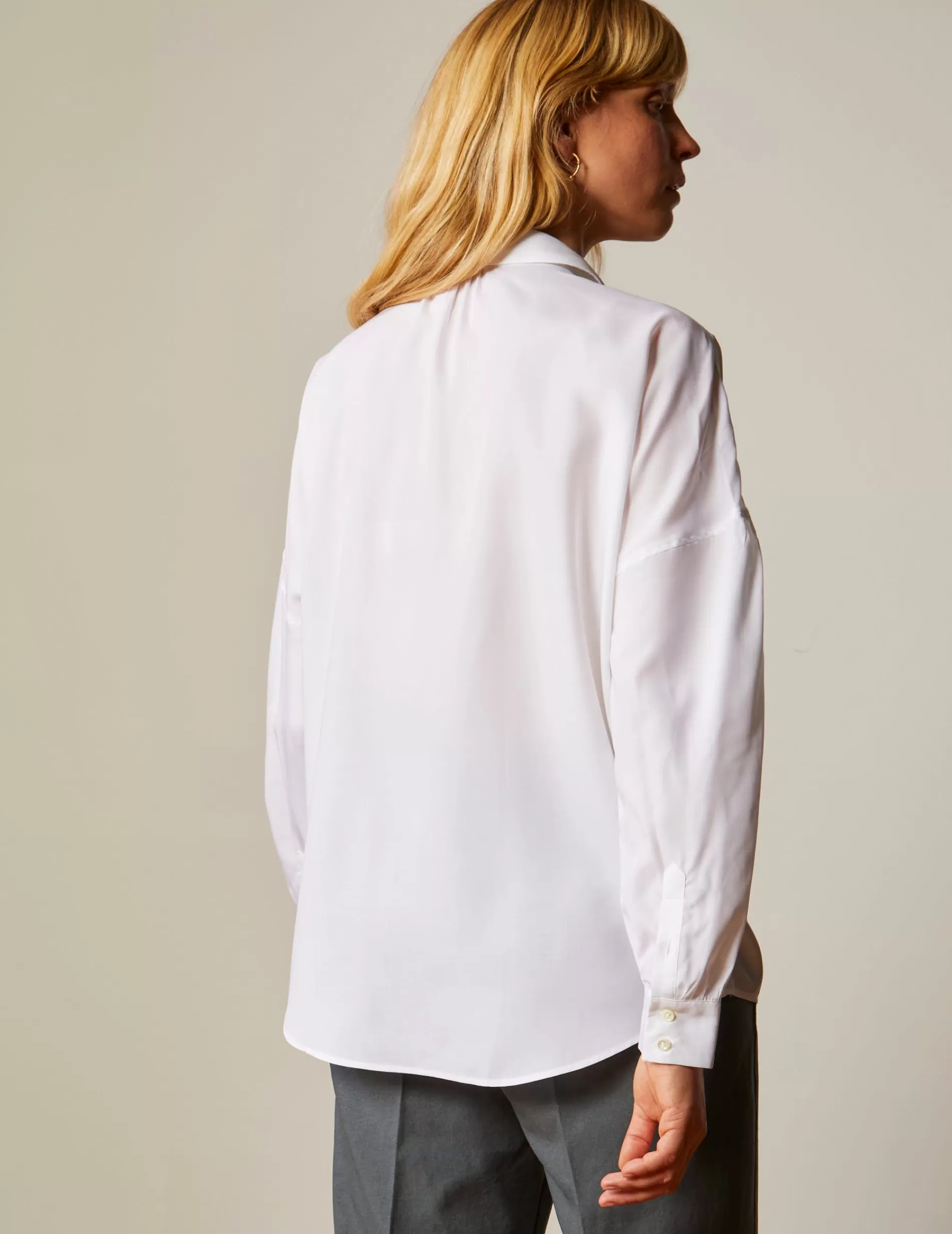 Figaret Paris Colors And Patterns·Plain Shirts | Colors And Patterns·White Shirts | Chemise Oversize Cristal Blanche