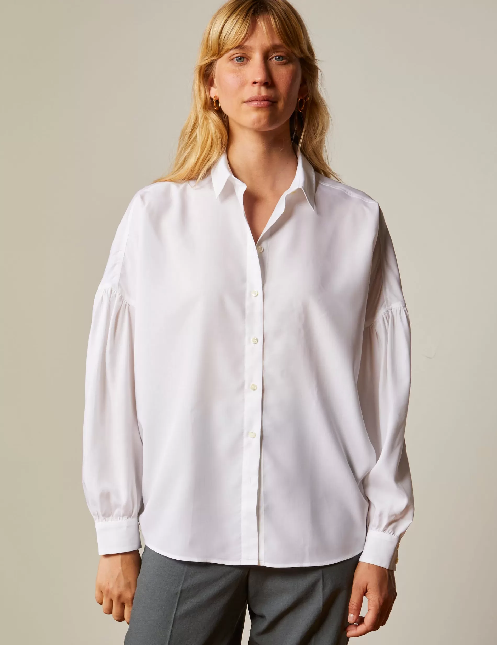 Figaret Paris Colors And Patterns·Plain Shirts | Colors And Patterns·White Shirts | Chemise Oversize Cristal Blanche
