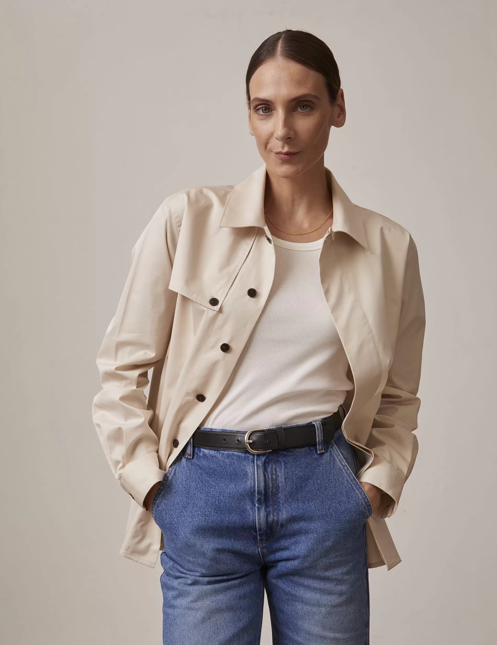 Figaret Paris Colors And Patterns·Plain Shirts | Styles·Casual Shirts | Chemise Saint-Germain écrue