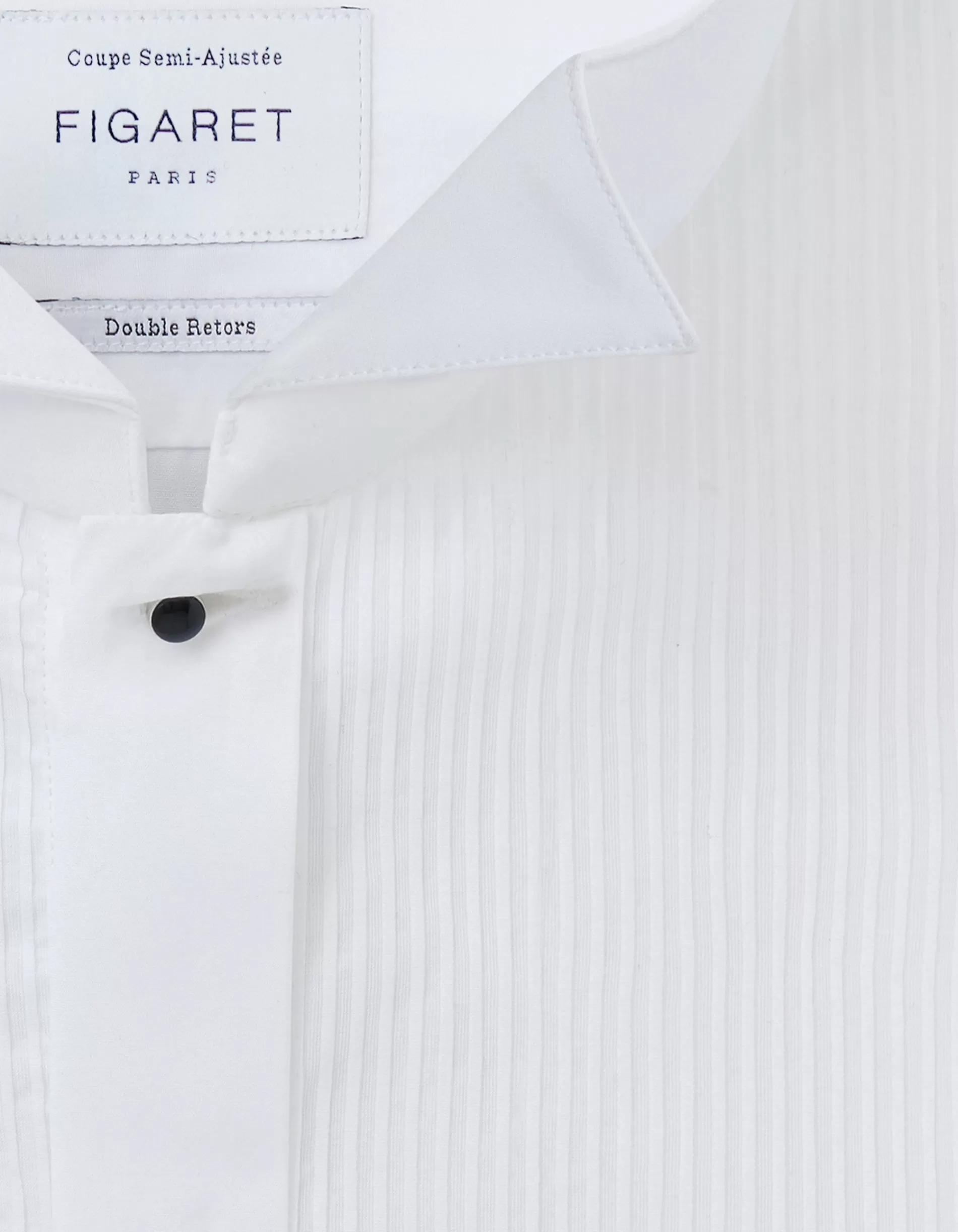 Figaret Paris Colors & Patterns·White Shirts | Styles·Ceremony Shirts | Chemise Semi-ajustée à Plastron Blanche