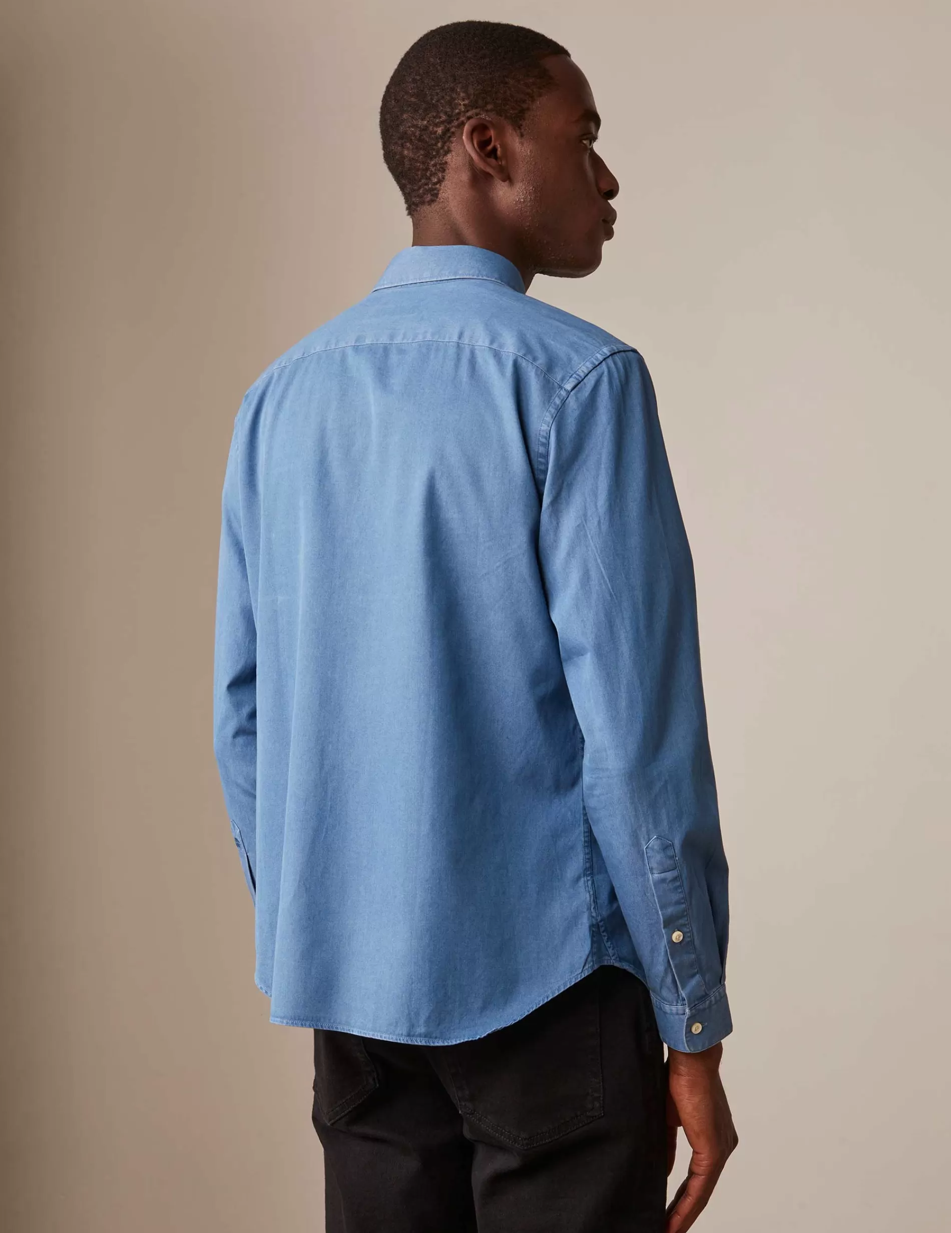 Figaret Paris Colors & Patterns·Blue Shirts | Styles·Formal Shirts | Chemise Semi-ajustée Bleue