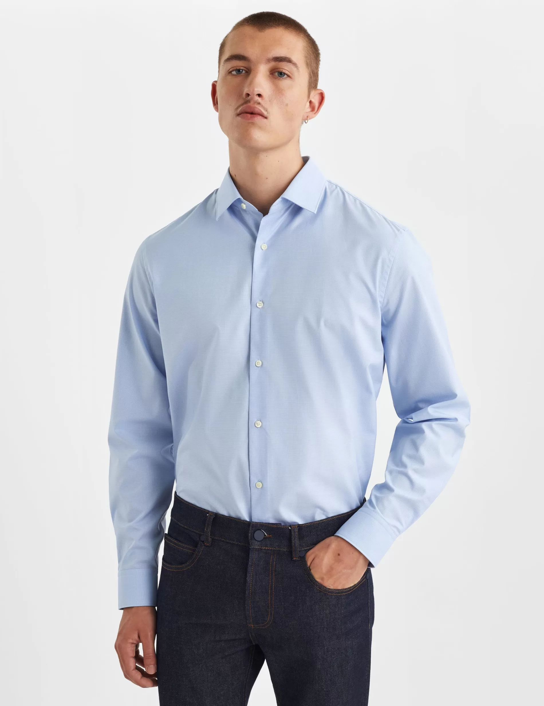 Figaret Paris Colors & Patterns·Blue Shirts | Styles·Formal Shirts | Chemise Semi-ajustée e Bleu