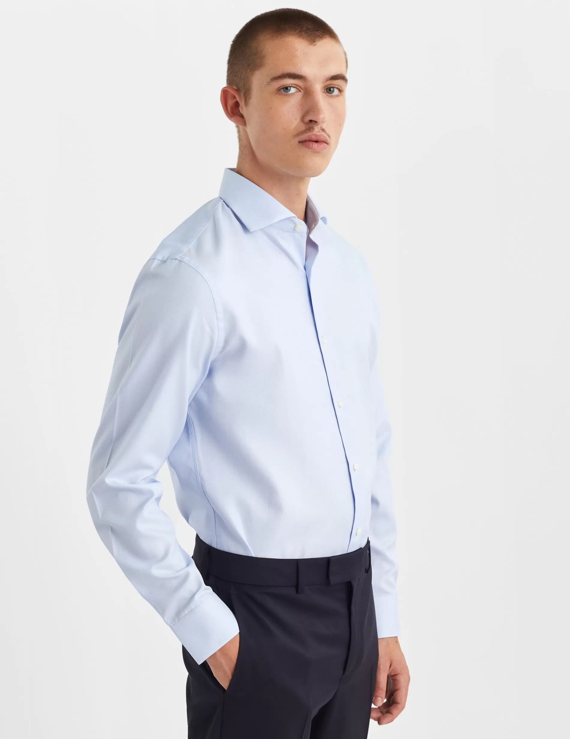 Figaret Paris Styles·Formal Shirts | Colors & Patterns·Blue Shirts | Chemise Semi-ajustée Bleue