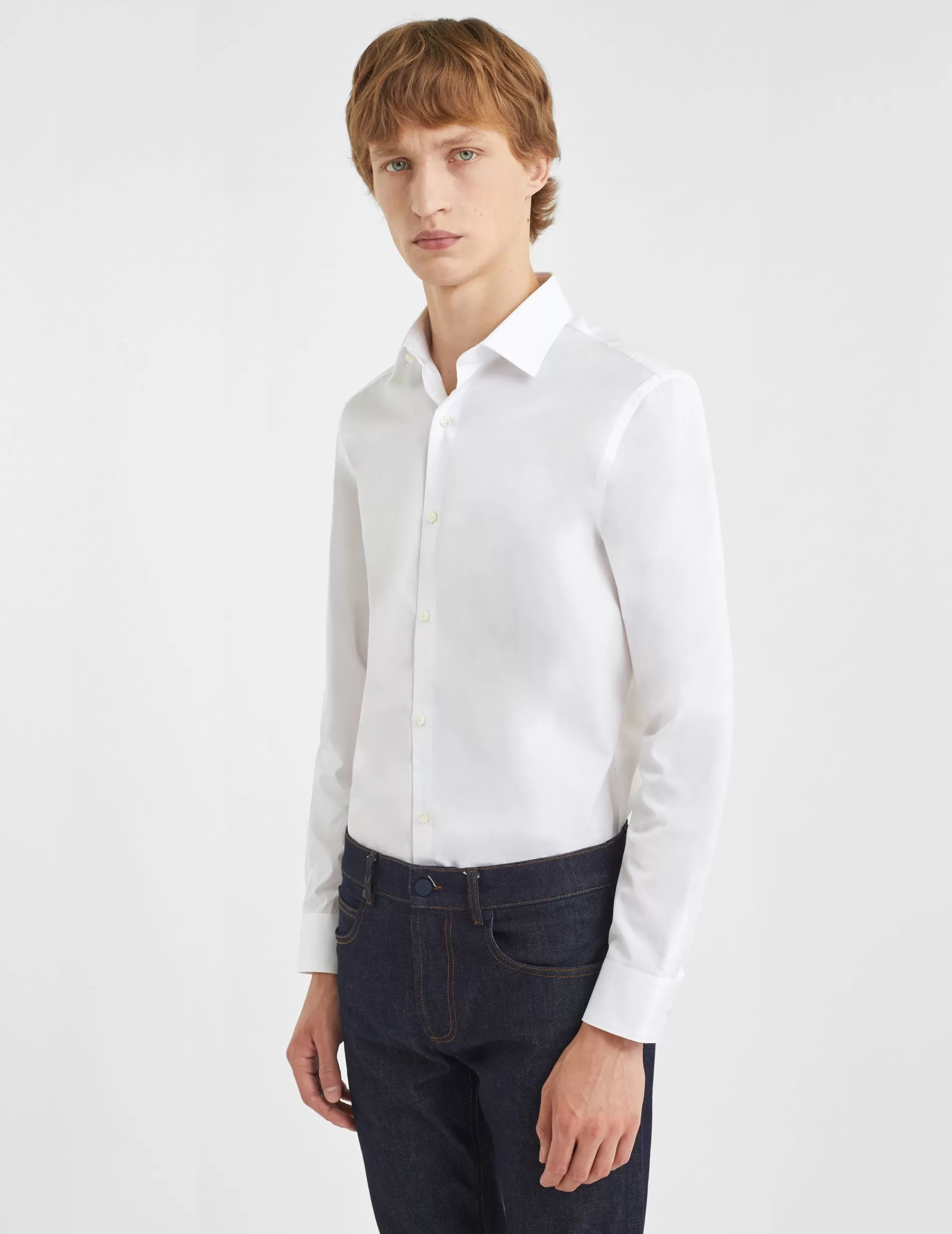 Figaret Paris Colors & Patterns·White Shirts | Styles·Formal Shirts | Chemise Semi-ajustée Prestige Blanche
