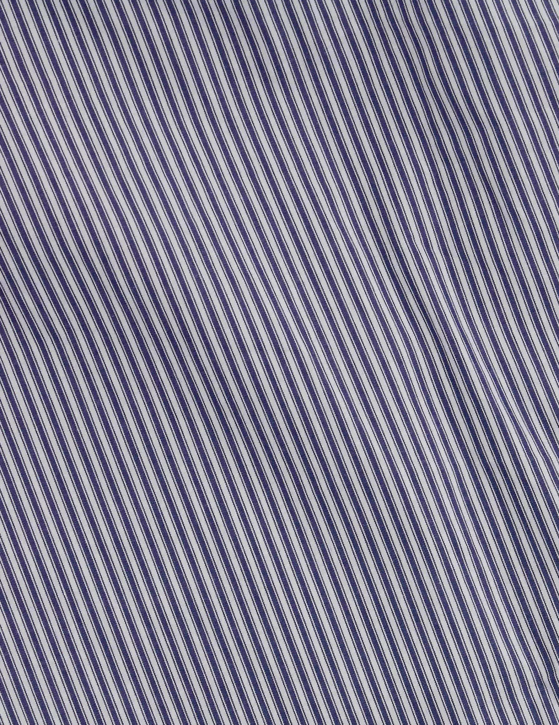 Figaret Paris Colors & Patterns·Stripe Shirts | Colors & Patterns·Blue Shirts | Chemise Semi-ajustée Rayée Bleu Marine
