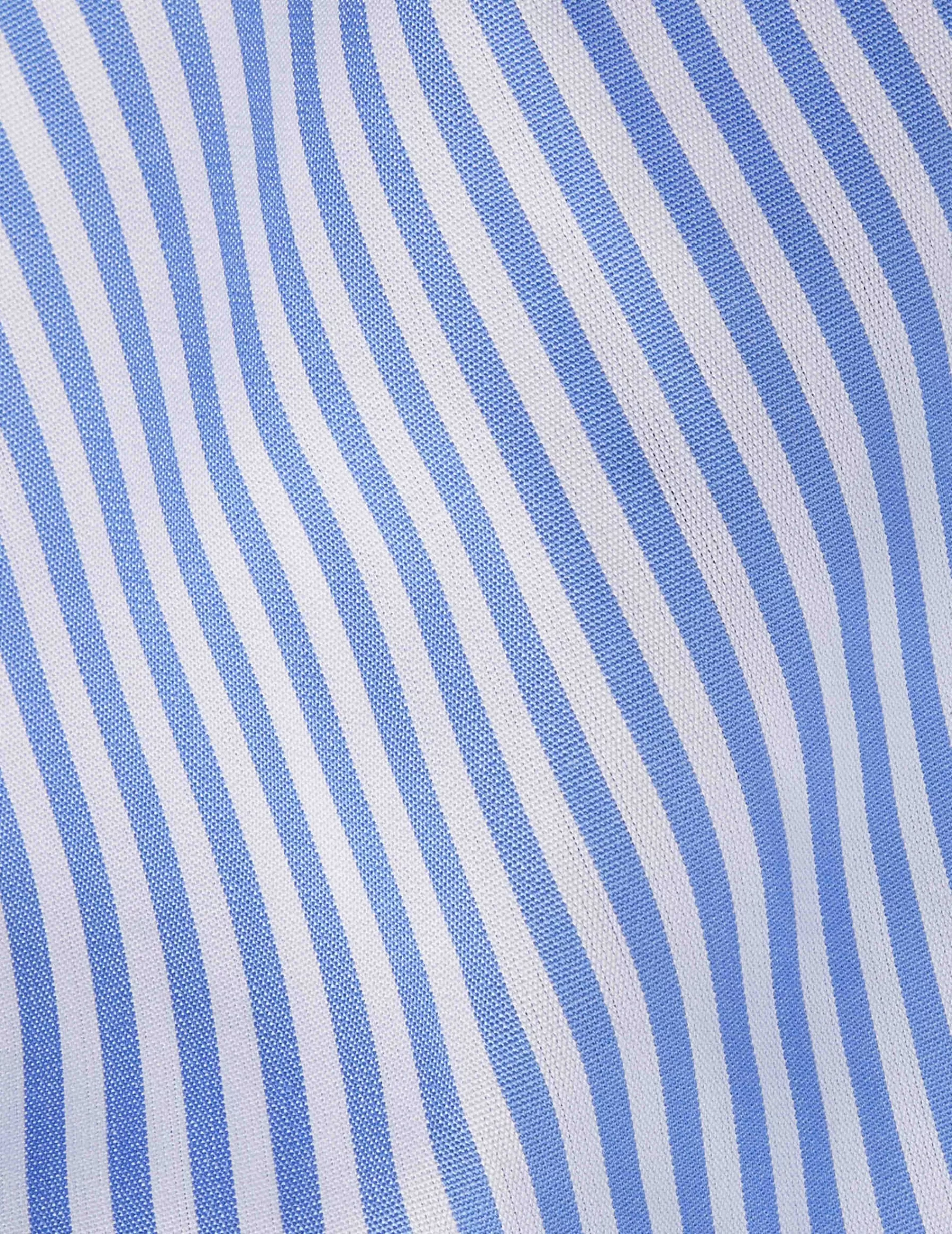 Figaret Paris Colors & Patterns·Stripe Shirts | Colors & Patterns·Blue Shirts | Chemise Semi-ajustée Rayée e Bleu