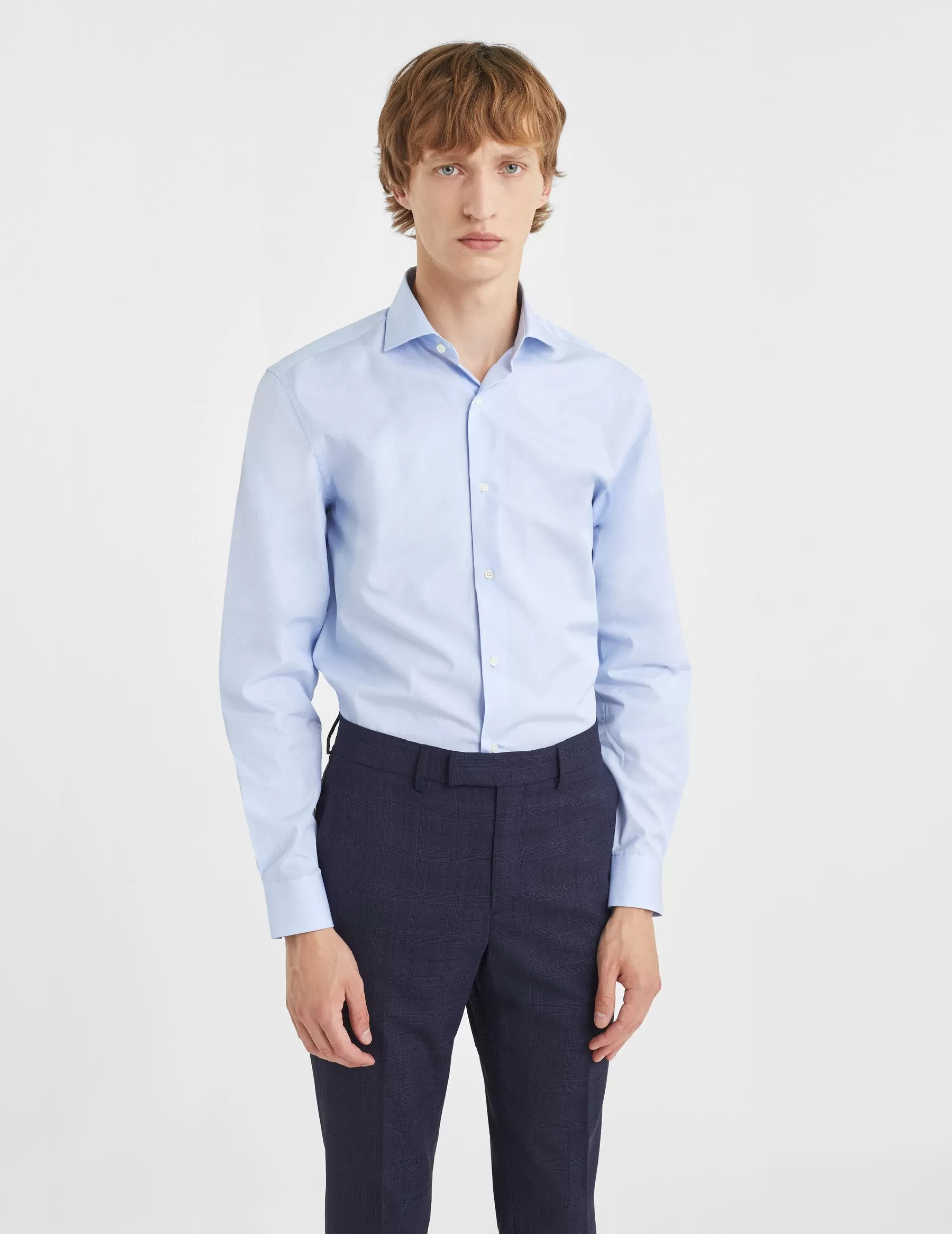 Figaret Paris Colors & Patterns·Stripe Shirts | Colors & Patterns·Blue Shirts | Chemise Semi-ajustée Rayée e Bleu