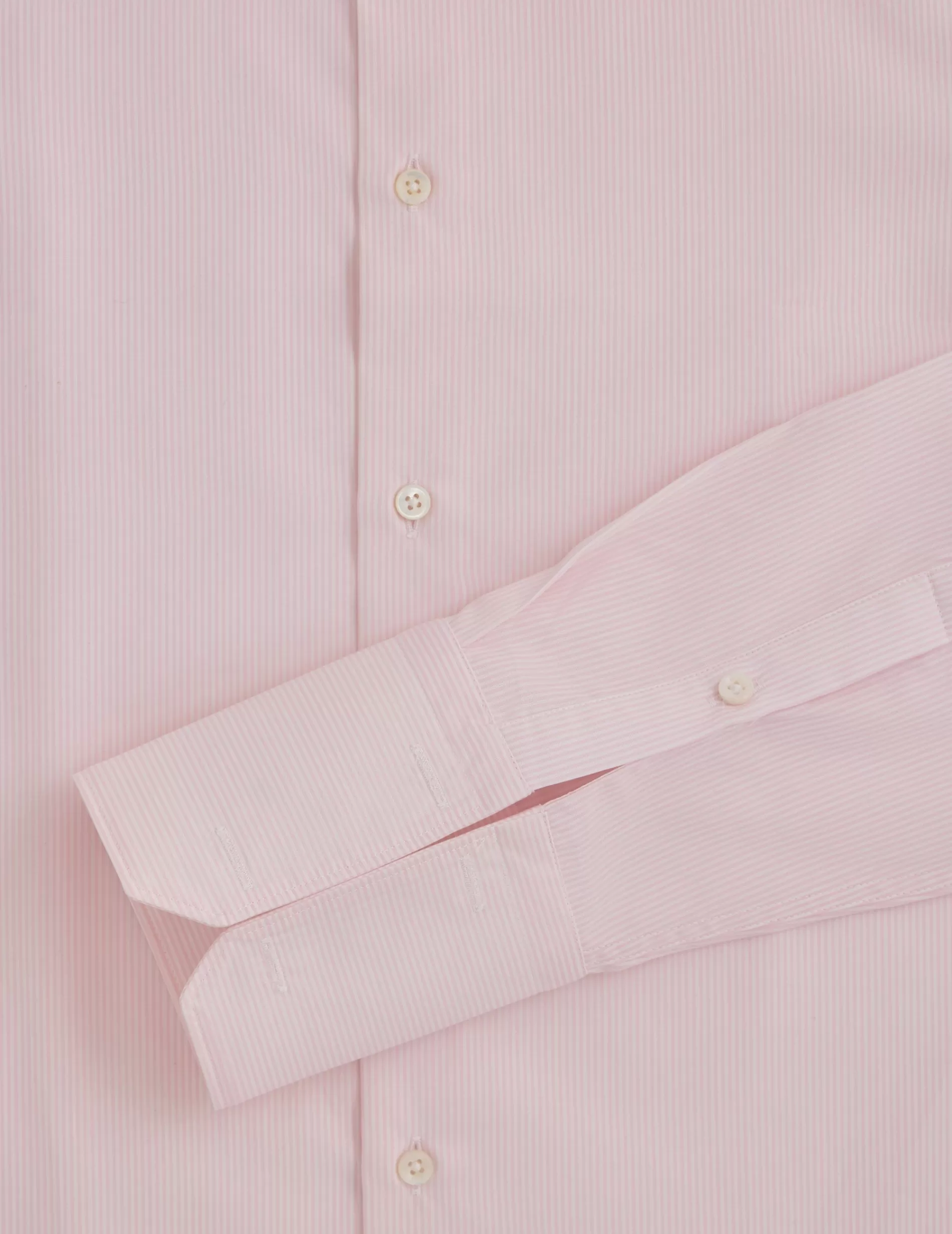 Figaret Paris Colors & Patterns·Stripe Shirts | Colors & Patterns·Pink Shirts | Chemise Semi-ajustée Rayée Rose