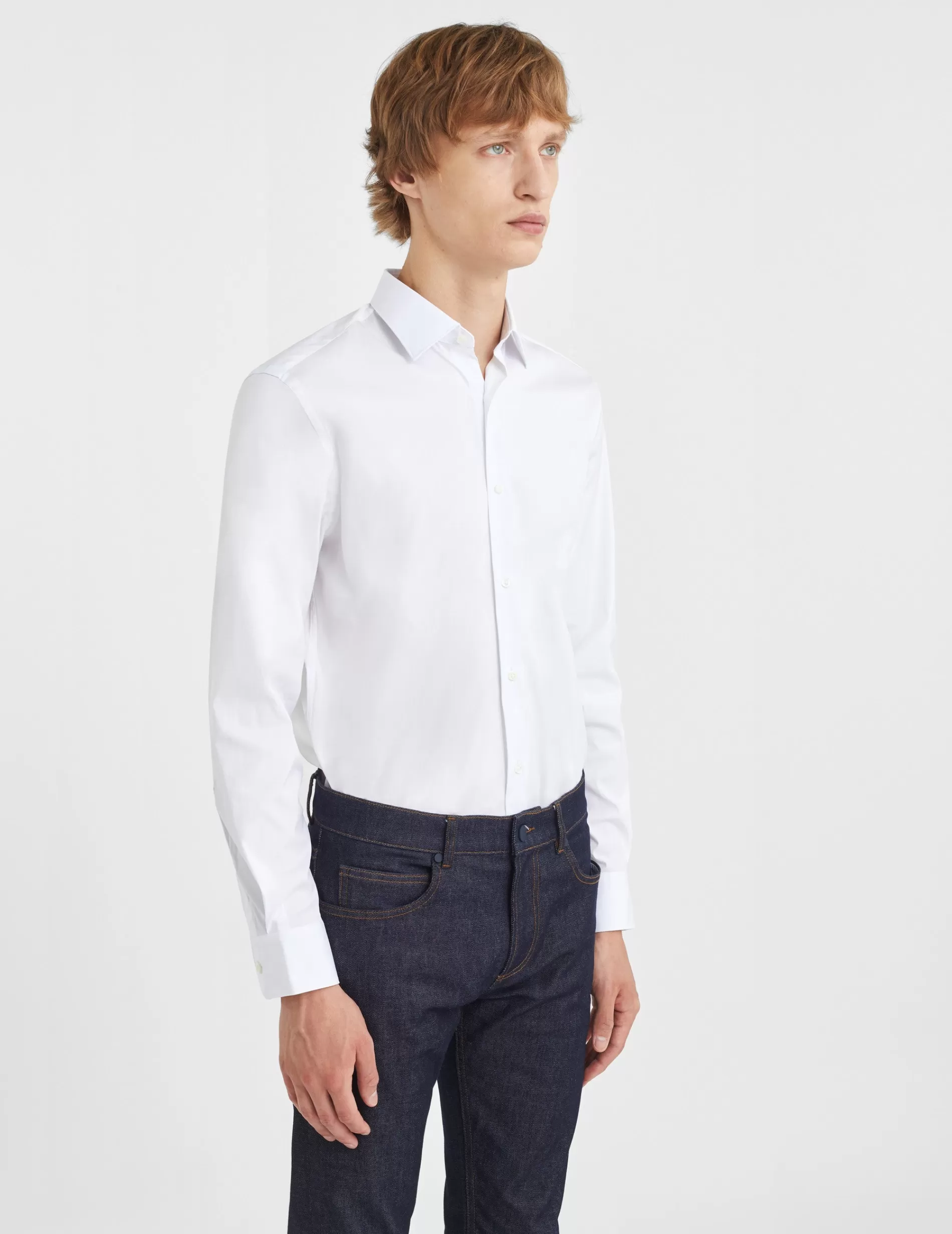 Figaret Paris Colors & Patterns·White Shirts | Styles·Formal Shirts | Chemise Semi-ajustée Stretch he Blanc