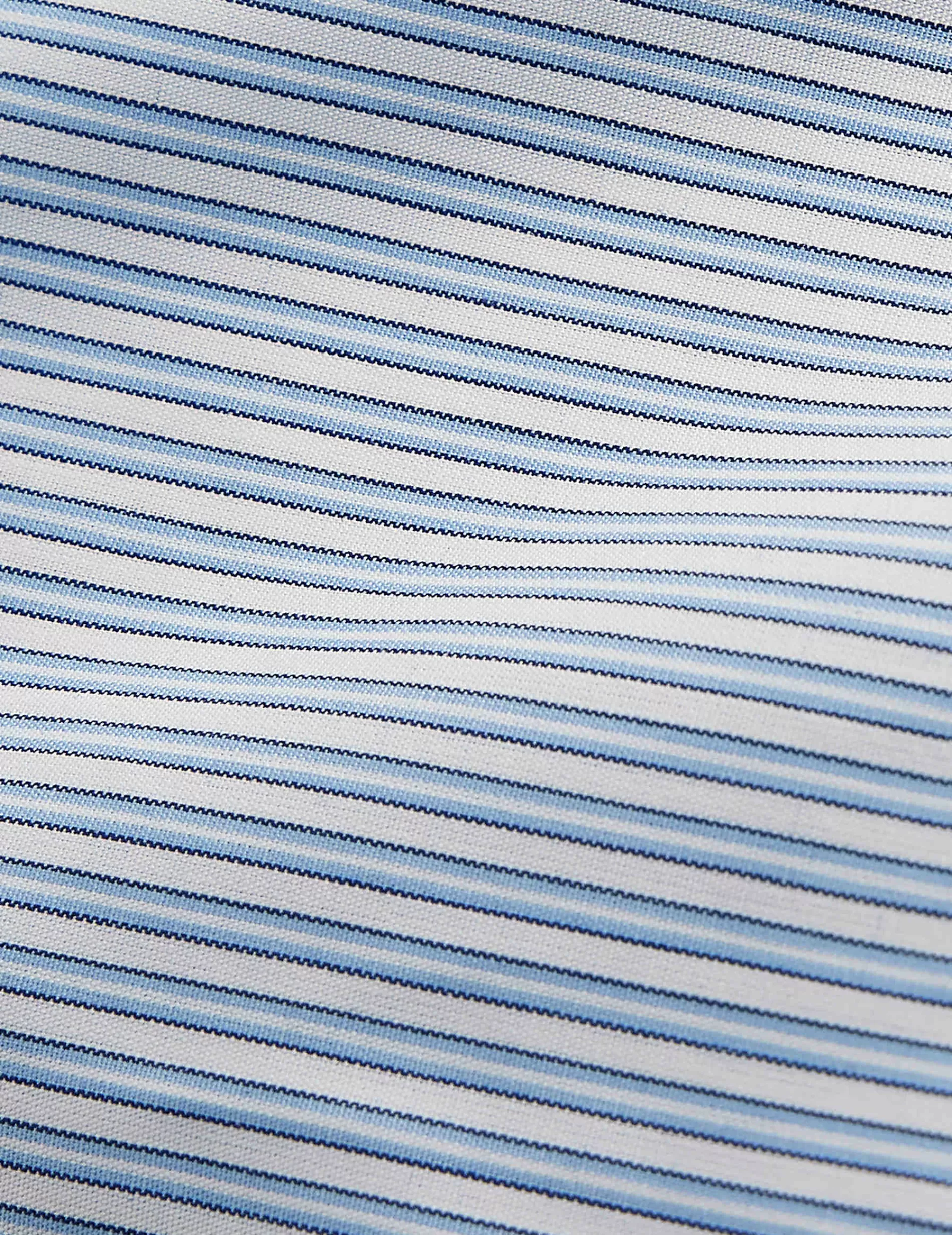 Figaret Paris Colors & Patterns·Stripe Shirts | Colors & Patterns·Blue Shirts | Chemise Semi-ajustée Voyage Rayée e Bleu