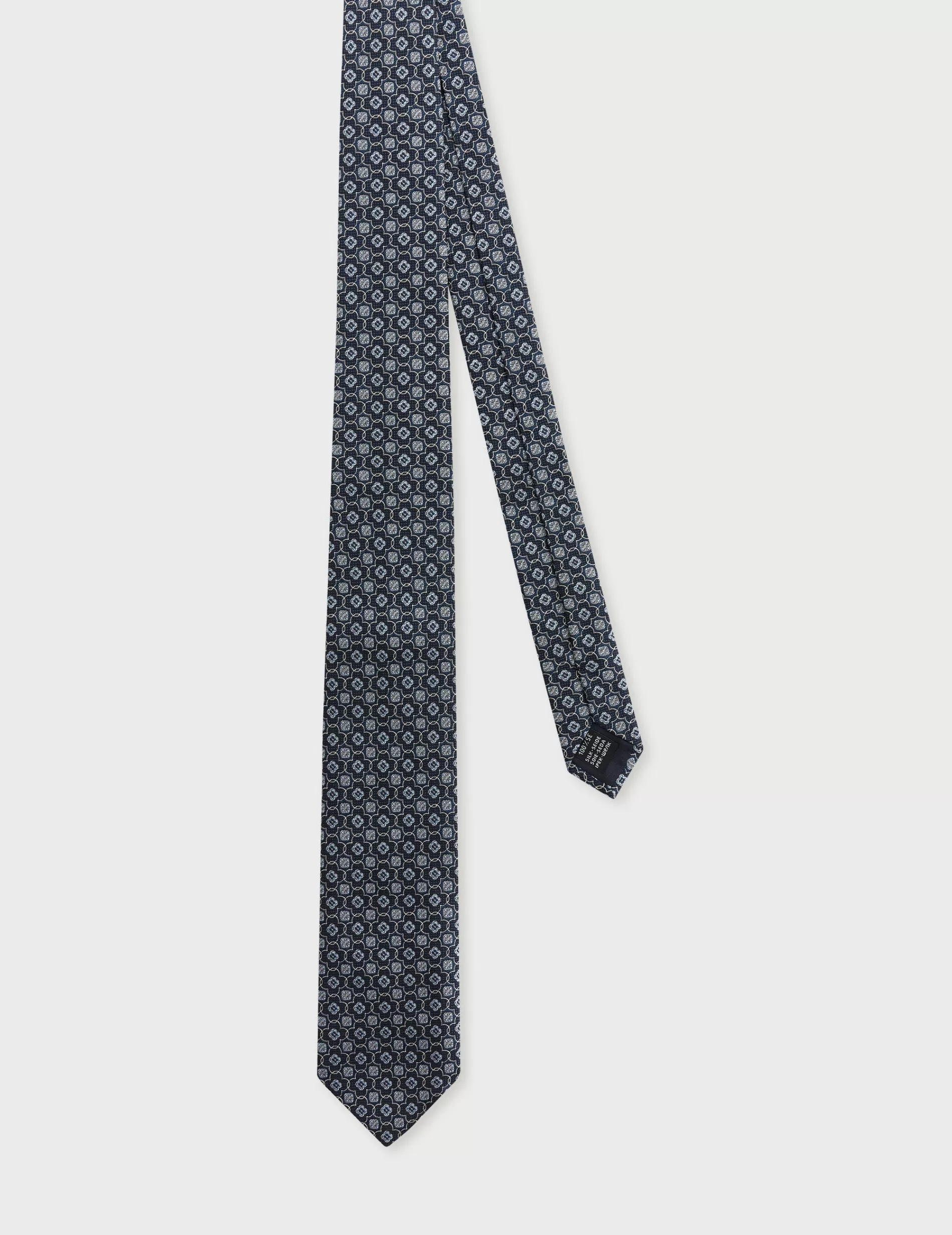 Figaret Paris Ties | Cravate à Motifs Marine