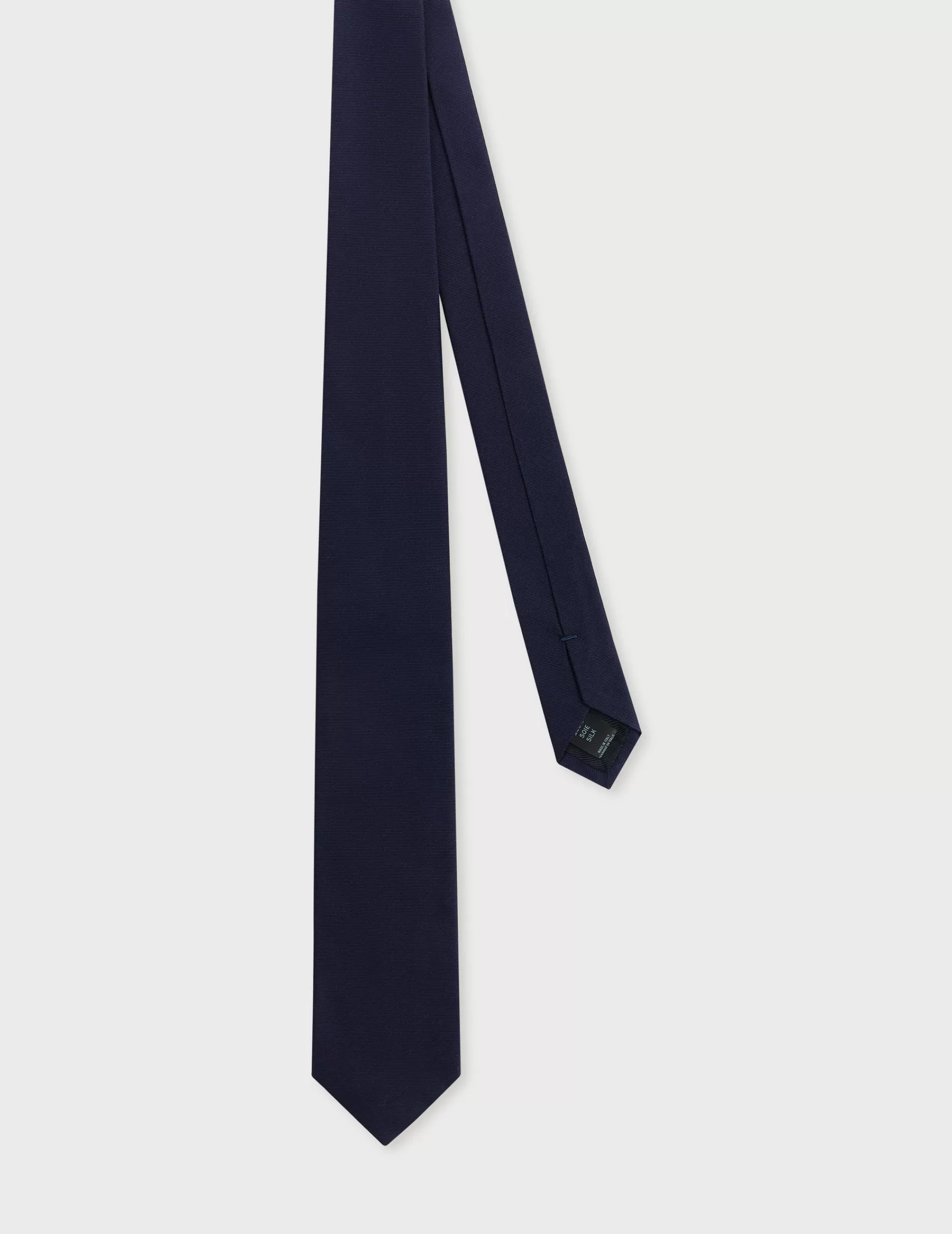 Figaret Paris Ties | Cravate En Soie Ottoman Marine