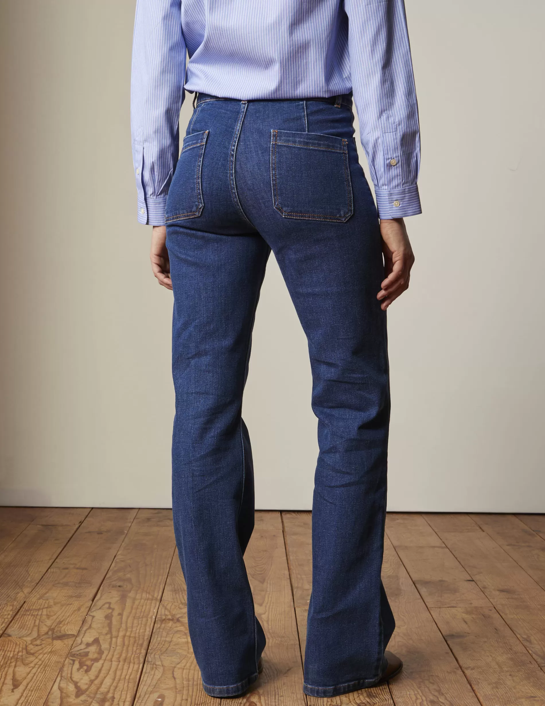Figaret Paris Ready To Wear | Jean Flare Célia Bleu