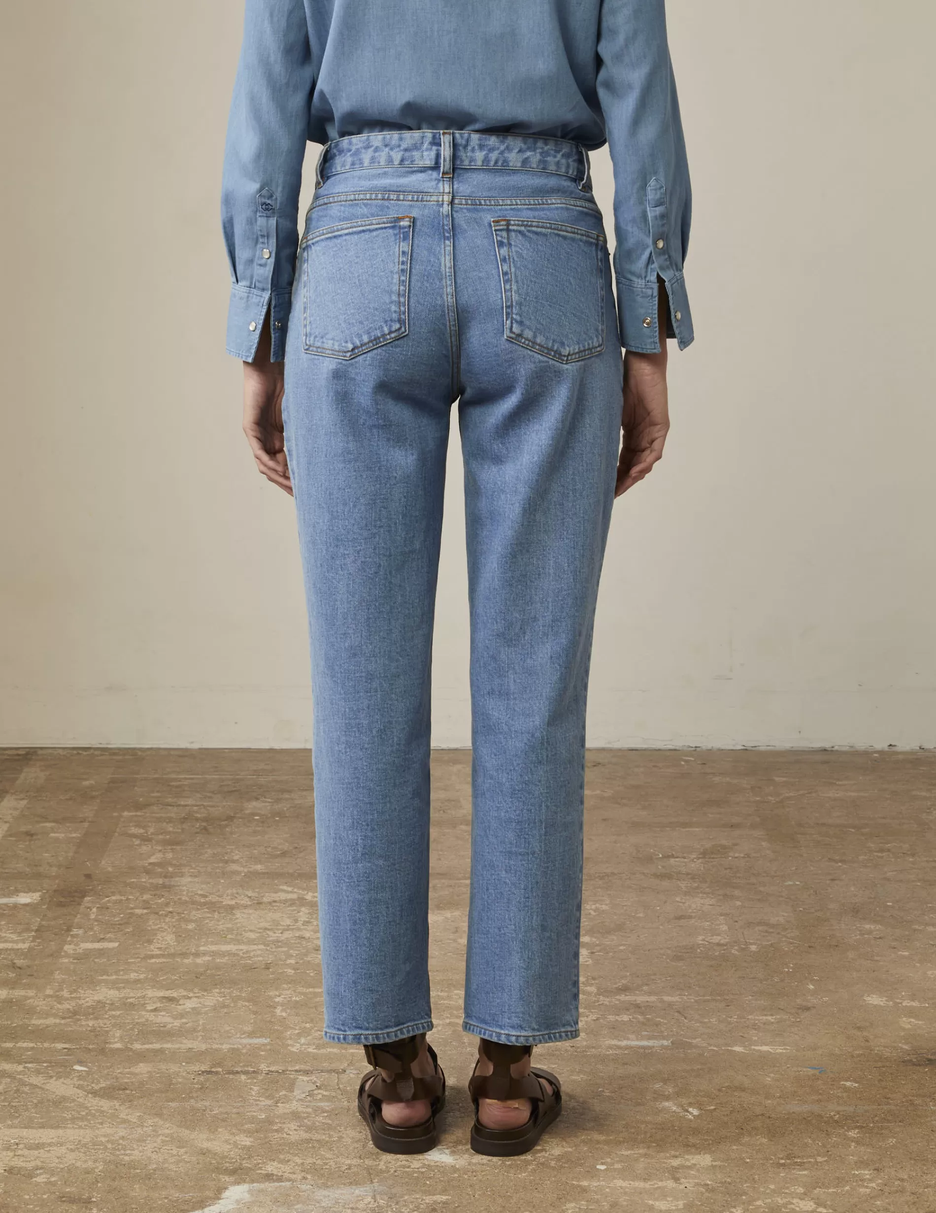 Figaret Paris Ready To Wear | Jean Henora En Denim Bleu