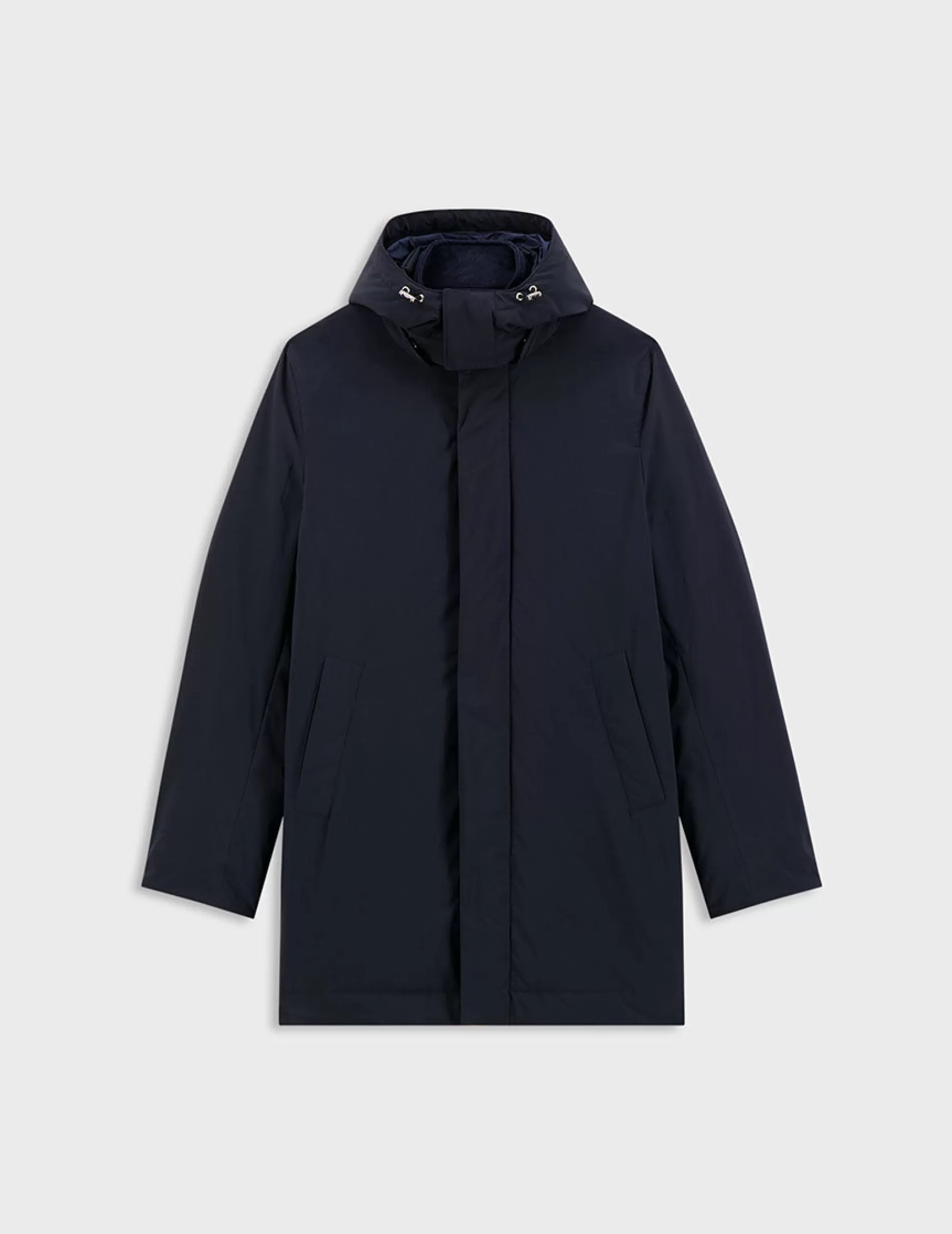 Figaret Paris Outerwear | Parka Iliame En Toile Marine