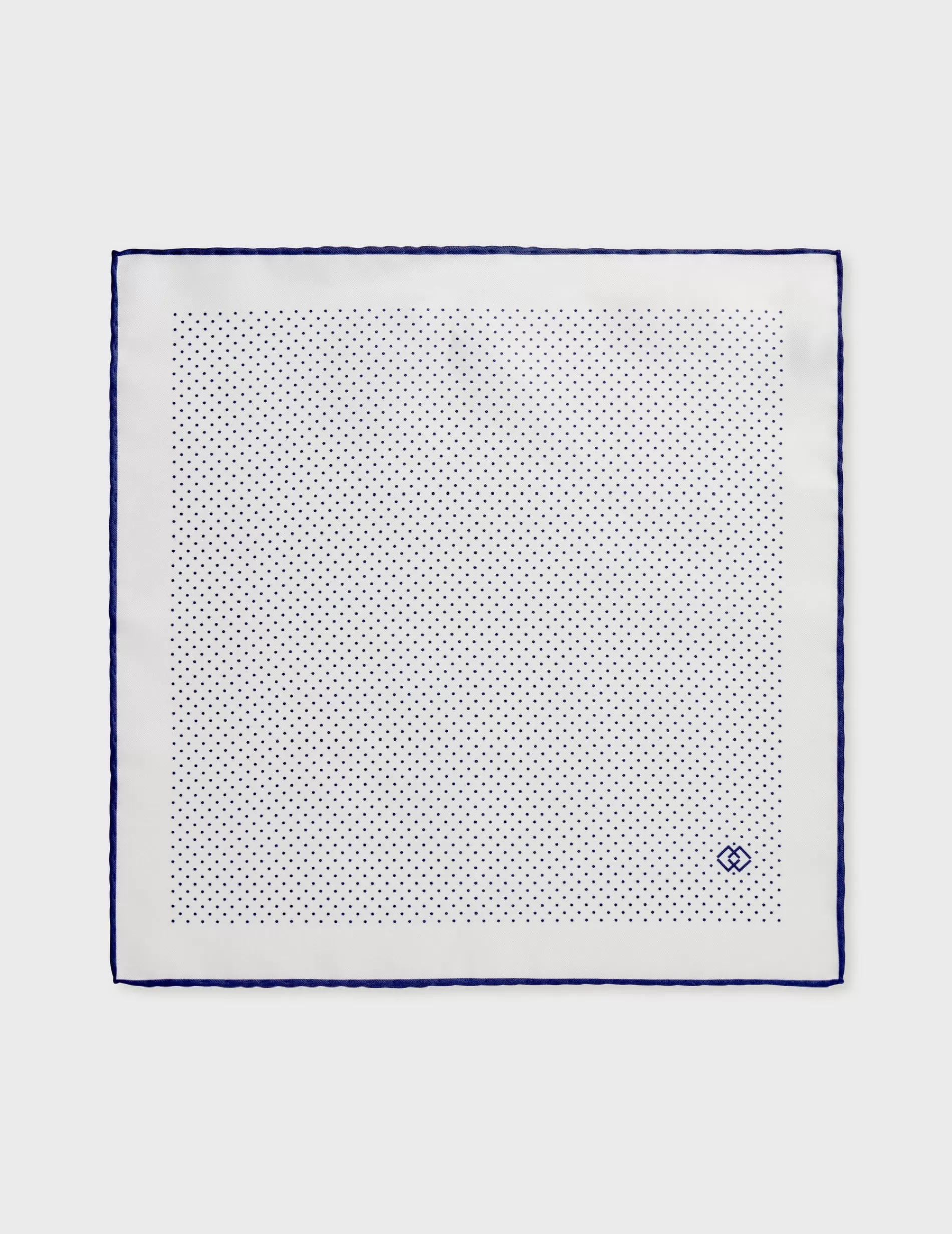 Figaret Paris Pocket Squares | Pochette En Soie à Motifs Blanche