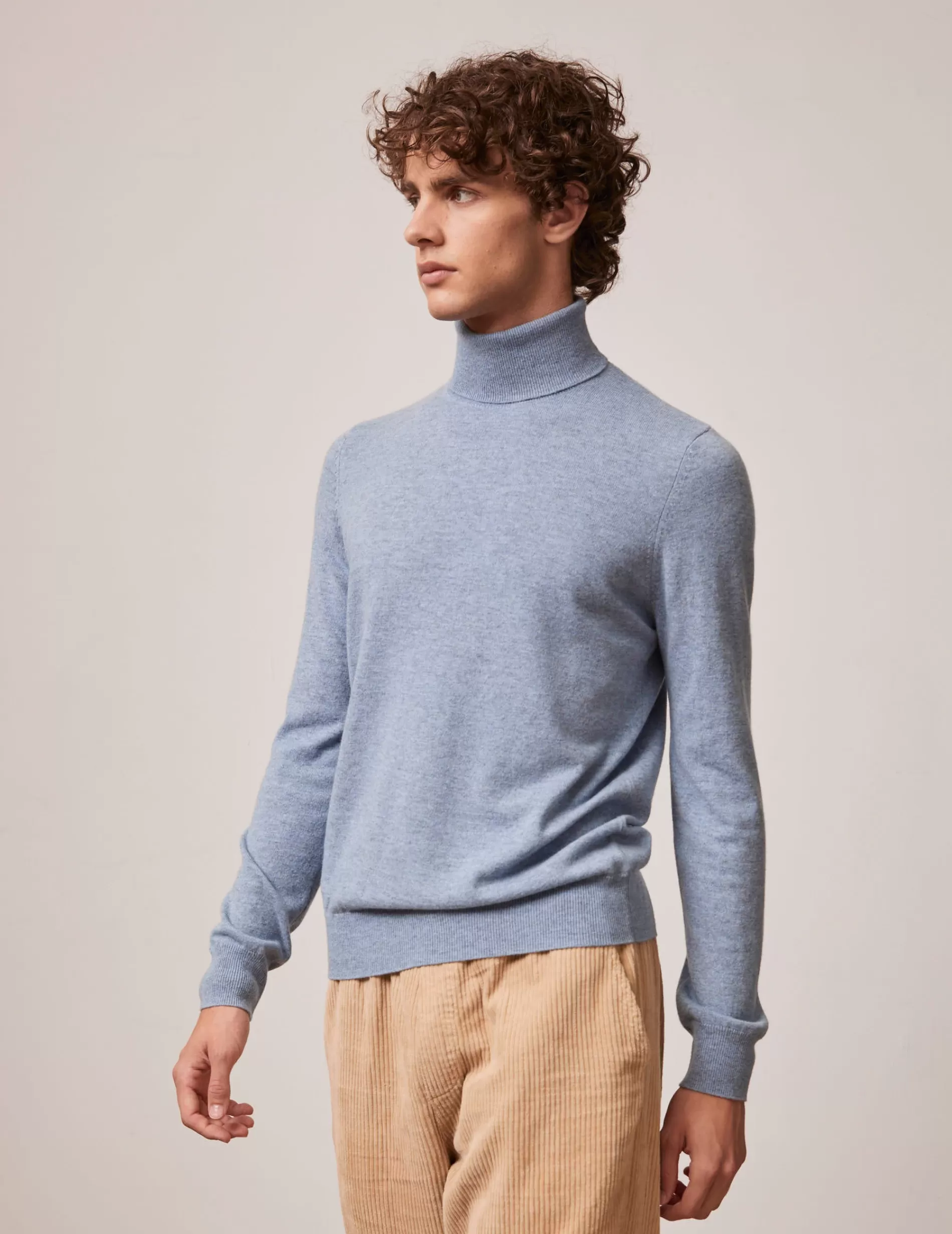 Figaret Paris Sweaters | Pull Giovani En Cachemire Et Laine Bleu