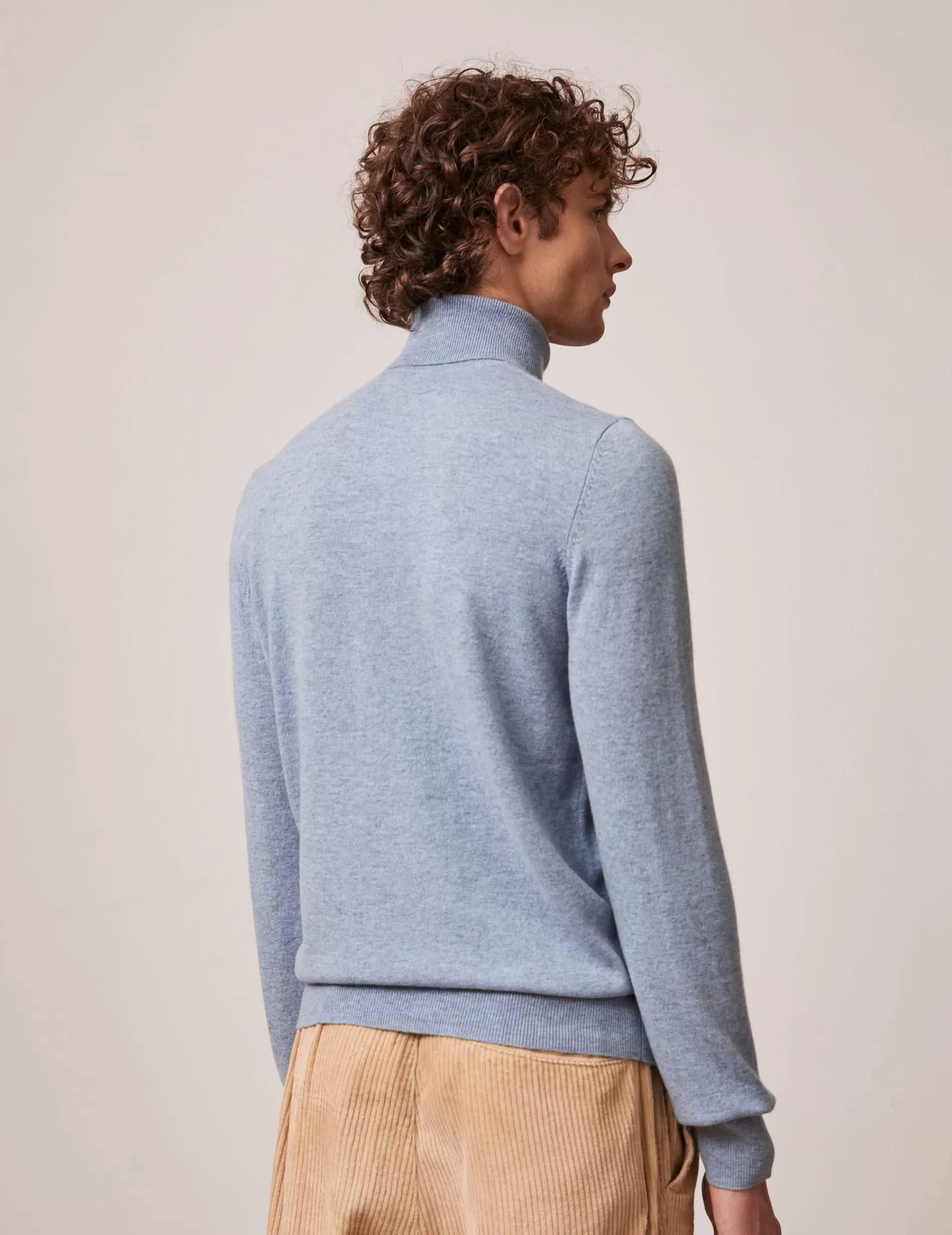 Figaret Paris Sweaters | Pull Giovani En Cachemire Et Laine Bleu