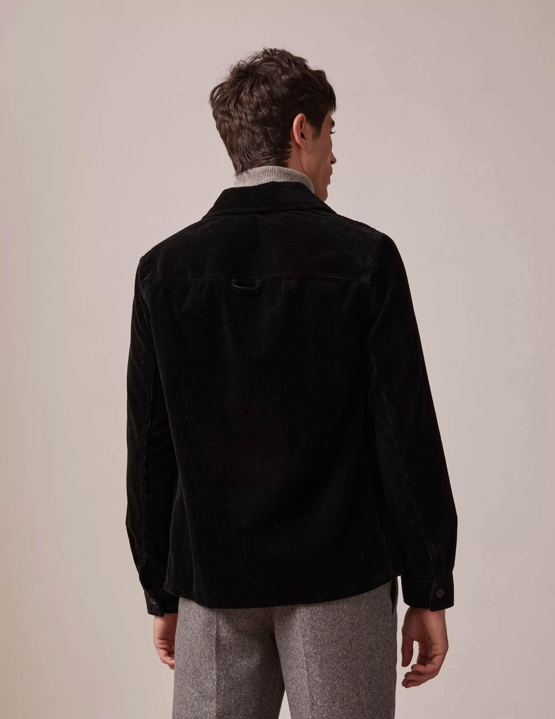 Figaret Paris Outerwear | Overshirts | Surchemise Badie En Velours Noir