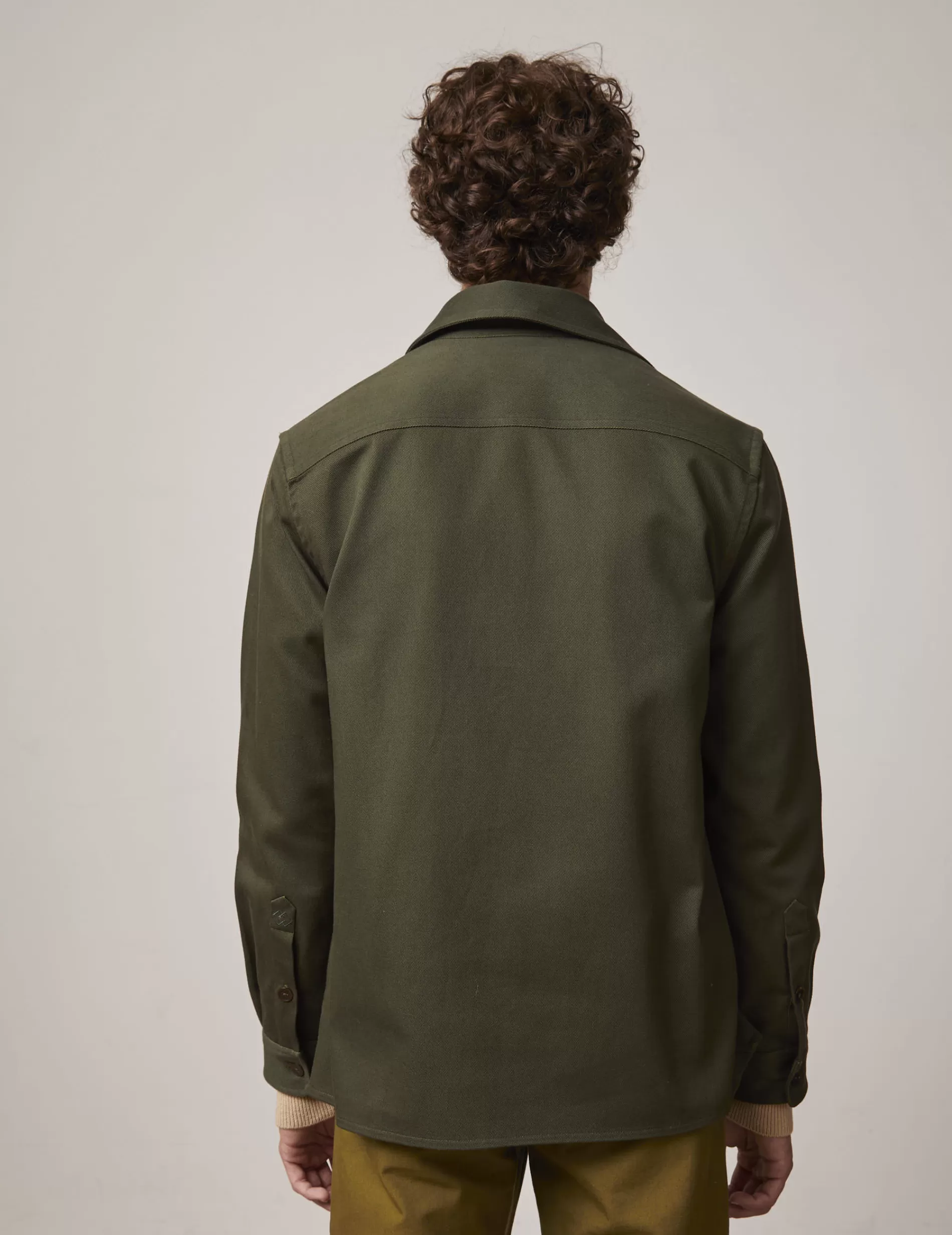 Figaret Paris Overshirts | Styles·Casual Shirts | Surchemise Cameron En Twill Kaki